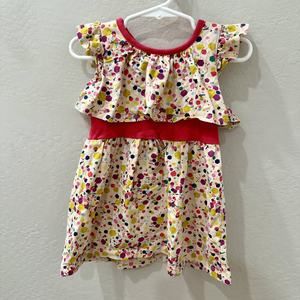 Tea Collection Confetti Ruffle Sleeve Dress